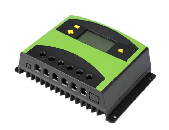 PWM Solar charge controller LS series with LCD display and dual USB charge ports