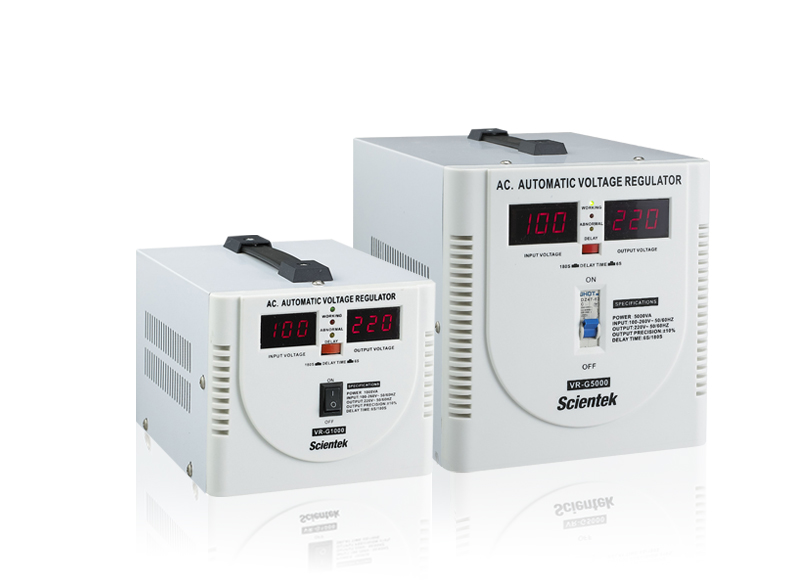 relay type AVR: automatic voltage stabilizer for home use