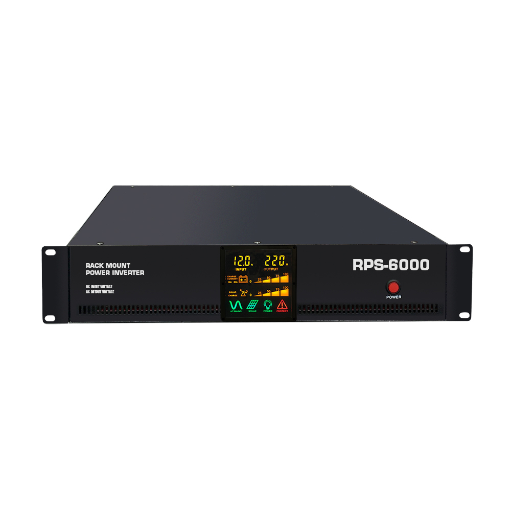 19' 4000VA 5000VA 6000VA rack mount pure sine wave power inverter with LCD display