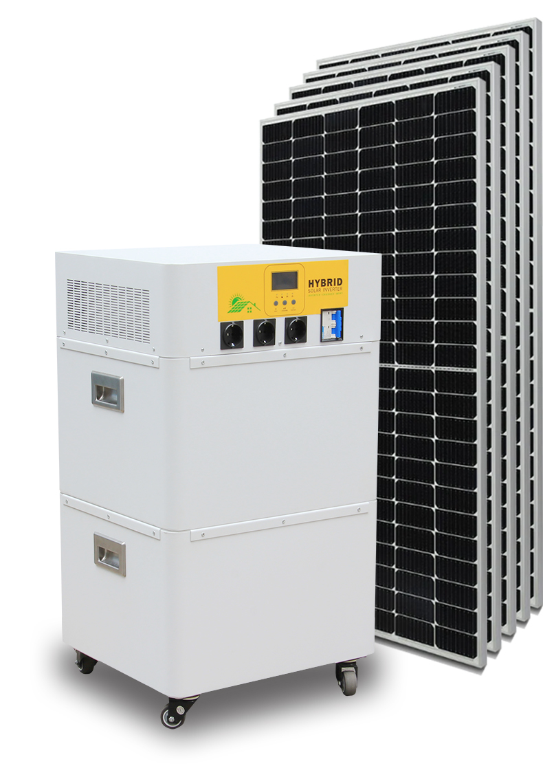 3KW 5KW Solar Enegery Storage system with built-in 5KWH 10KWH LiFeP04 lithium battery pack inverter 