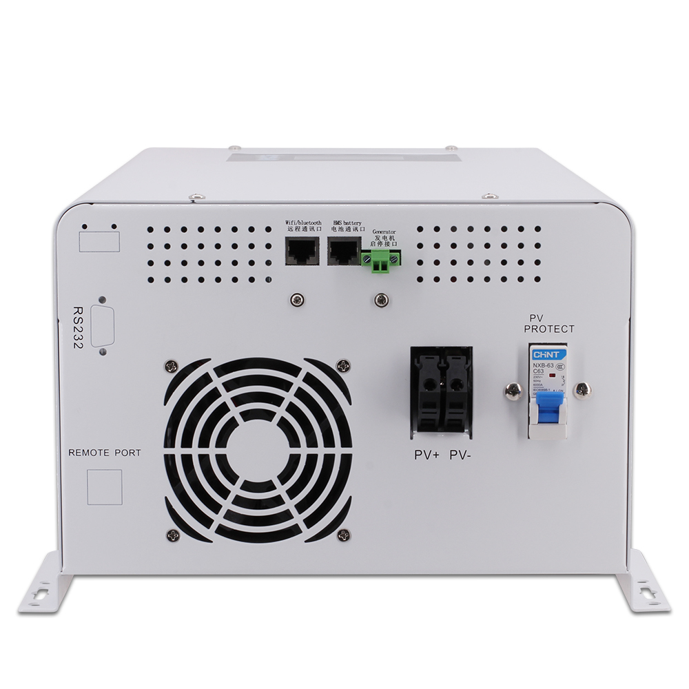 2KW 3KW 5KW 8KW 10KW 12KW wall mount low frequency solar inverter charger with MPPT charger 230V 80A